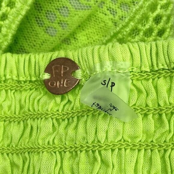 Free People Lyra Bralette In Bright Green Size Small - Picture 7 of 8